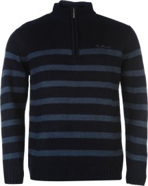 Pierre Cardin Quarter Zip Striped