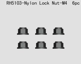 VRX RH5103 Nylon Lock Nut-M4 6ks