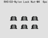 VRX RH5103 Nylon Lock Nut-M4 6ks - cena, porovnanie