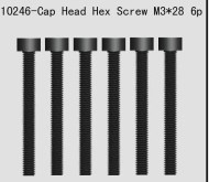 VRX 10246 Cap Head Hex Screw M3,28 6ks - cena, porovnanie