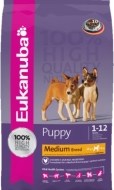 Eukanuba Puppy & Junior Medium Breed 15kg - cena, porovnanie