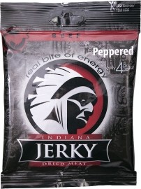 Indiana Jerky Dried Meat Beef Peppered 25g