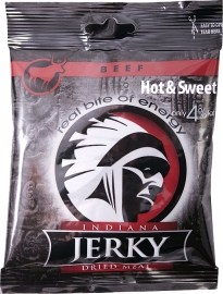 Indiana Jerky Dried Meat Beef Hot & Sweet 25g