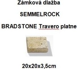 Semmelrock Bradstone Travero platne 20x20x3.5cm