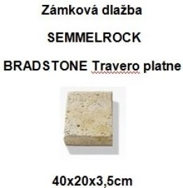 Semmelrock Bradstone Travero platne 40x20x3.5cm