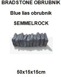 Semmelrock Bradstone Blue lias obrubník 45x15x15cm