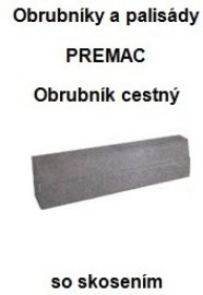 Premac Obrubník cestný 33x26x15cm
