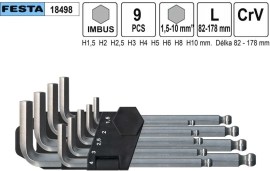 Festa Imbusové kľúče sada CrV 9ks