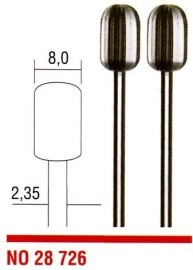 Proxxon Stopkové frézy zaoblený valec 8.0mm