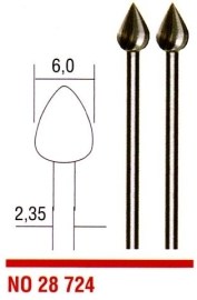 Proxxon Stopkové frézy kvapka 6.0mm