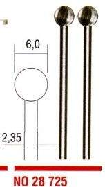 Proxxon Stopkové frézy guľa 6.0mm