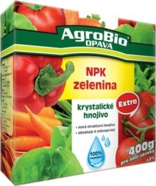 AgroBio Opava Kryštalické hnojivo Extra NPK Zelenina 400g