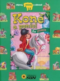 Koně a poníci 8x puzzle