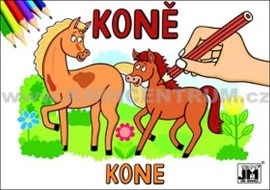 Koně - omalovánka