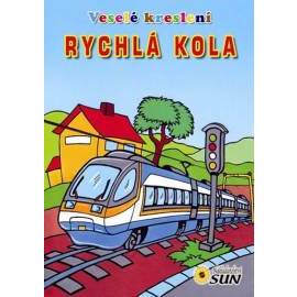 Veselé kreslení Rychlá kola - omalovánka