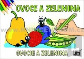 Ovoce a zelenina - omalovánka