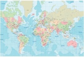 Dimex Politická mapa sveta 330x220cm