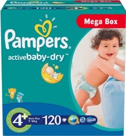Pampers Active Baby 4+ 120ks