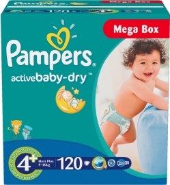 Pampers Active Baby 4+ 120ks