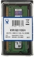 Kingston KVR16S11S8/4 4GB DDR3 1600MHz CL11 - cena, porovnanie