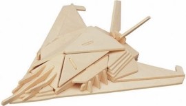 Woodcraft 3D Neviditeľná Stíhačka
