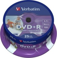 Verbatim 43539 DVD+R 4.7GB 25ks - cena, porovnanie