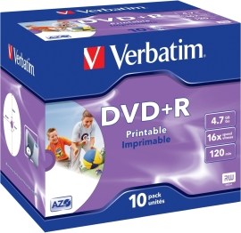 Verbatim 43508 DVD+R 4.7GB 10ks