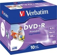Verbatim 43508 DVD+R 4.7GB 10ks - cena, porovnanie