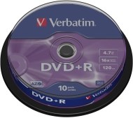 Verbatim 43498 DVD+R 4.7GB 10ks - cena, porovnanie