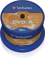 Verbatim 43548 DVD-R 4.7GB 50ks - cena, porovnanie