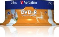 Verbatim 43538 DVD-R 4.7GB 25ks - cena, porovnanie