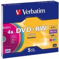 Verbatim 43297 DVD+RW 4.7GB 5ks - cena, porovnanie