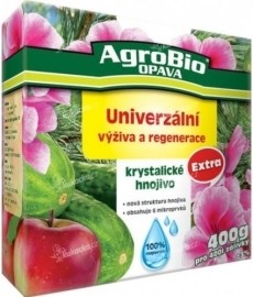 AgroBio Opava Kryštalické hnojivo Extra Univerzálna výživa a regenerácia 400g
