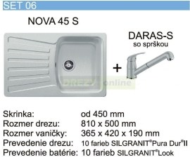 Blanco Nova 45 S + Daras S