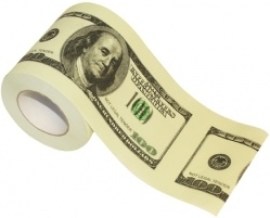Toaletný papier 100-dolárov