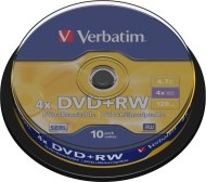 Verbatim 43488 DVD+RW 4.7GB 10ks - cena, porovnanie