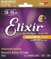 Elixir Acoustic Nanoweb Phosphor Bronze Light - cena, porovnanie