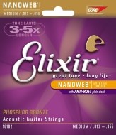 Elixir Acoustic Nanoweb Phosphor Bronze Medium - cena, porovnanie