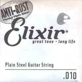 Elixir Plain Steel Single String 010
