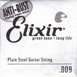 Elixir Plain Steel Single String 009