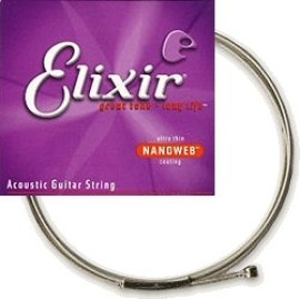 Elixir Acoustic Nanoweb 80/20 Single String