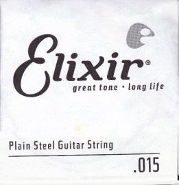 Elixir Plain Steel Single String 015