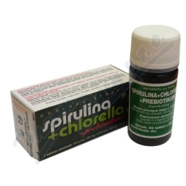 NaturVita Spirulina + Chlorella + Prebiotikum 90tbl