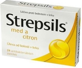 Reckitt Benckiser Strepsils Med a Citrón 24tbl