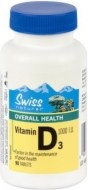Swiss Natural Vitamín D3 1000I.U. 90tbl - cena, porovnanie