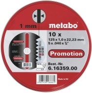 Metabo Promotion 125x1.0x22.23 - cena, porovnanie