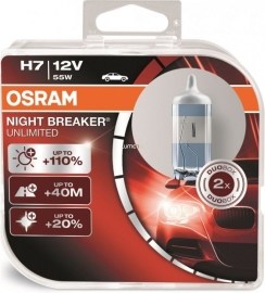 Osram H7 Night Breaker Unlimited PX26d 55W 2ks
