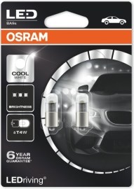 Osram T4W LEDriving Cool White BA9s 1W 2ks