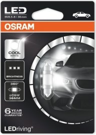 Osram C5W LEDriving Cool White SV8.5-8 1W 1ks