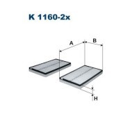 Filtron K1160-2X - cena, porovnanie